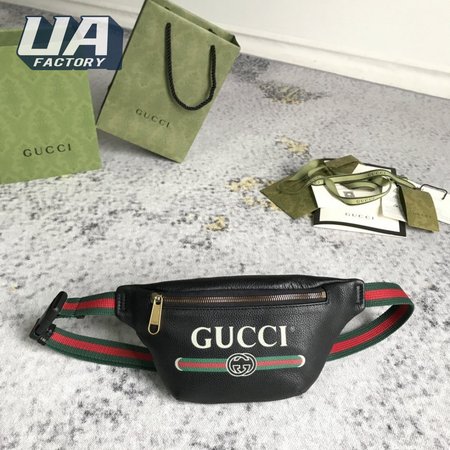 Gucci Print Belt Bag Vintage Logo Small Black
