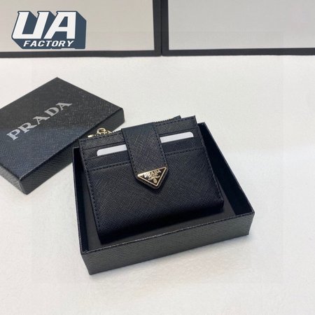 Prada Saffiano And Leather Card Holder