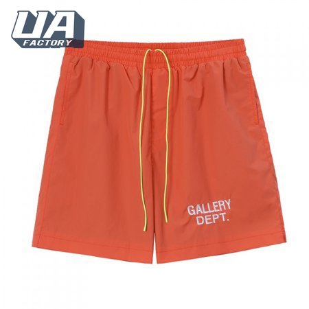 GALLERY DEPT Shorts Letter Design For Men And Women Orange