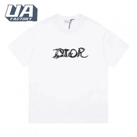 Dior Homme X Peter Doig Oversized Logo T-Shirt White