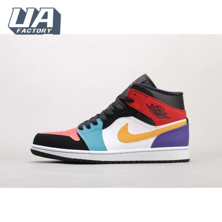 Air Jordan 1 Mid Bred Multi-Color Unisex