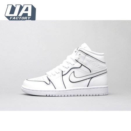 Air Jordan 1 Mid Iridescent Reflective White Unisex