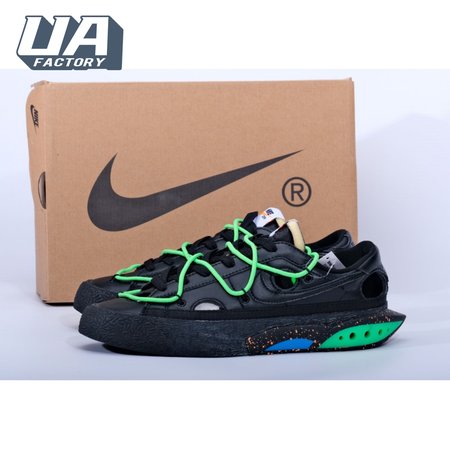 off-white x NK Blazer low'77 Black Green Men's