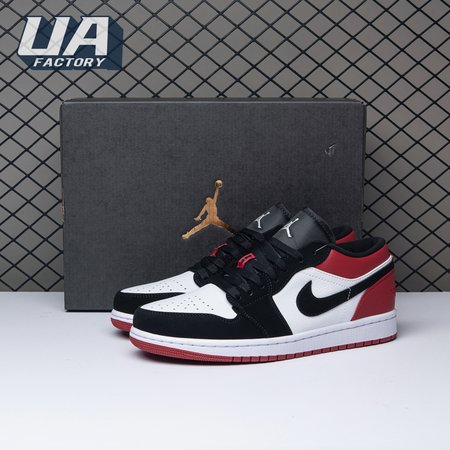Jordan 1 Low Black Toe 553558-116 Unisex