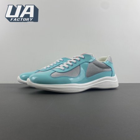 Prada America's Cup Blue Silver Sneakers