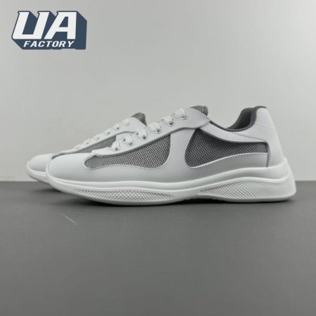 Prada America's Cup White Dark Gray Sneakers