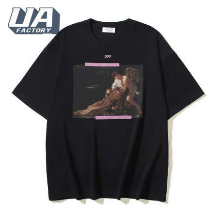 OFF-WHITE Printed Short Sleeve T-Shirt Black