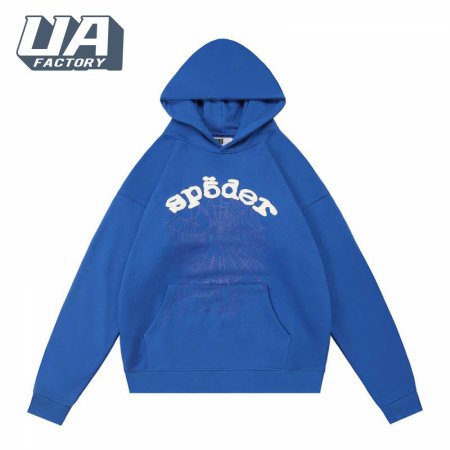 Sp5der Hoodies Blue