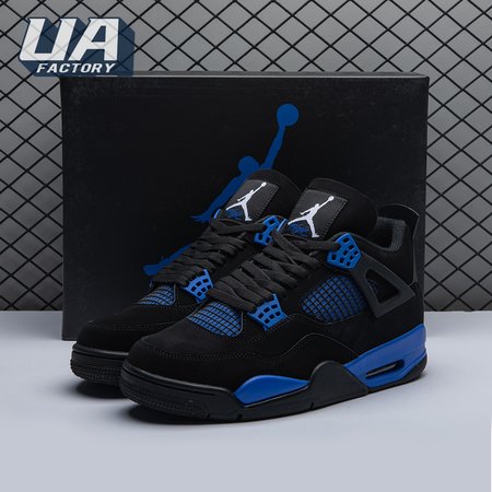 Jordan 4 Retro Black Blue Men's
