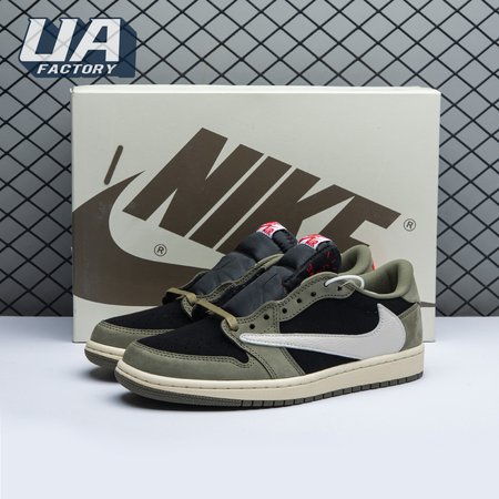 Travis Scott x Air Jordan 1 Low OG Black Olive DM7866-001 Unisex