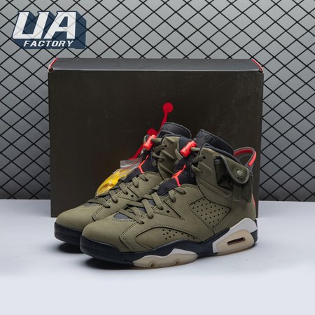 Travis Scott x Air Jordan 6 Retro 'Olive' CN1084 200 Men's