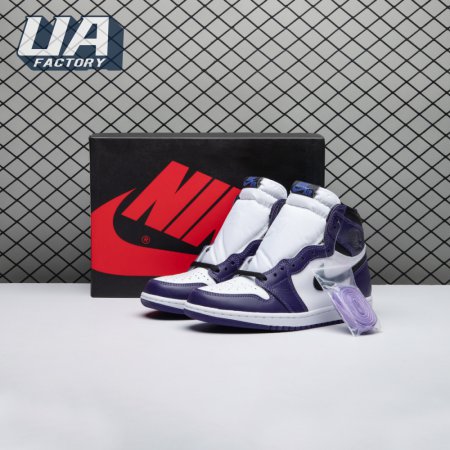 Jordan 1 Retro High Court Purple White Men's
