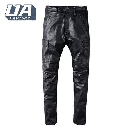 Amiri Leather Pants Jeans Black