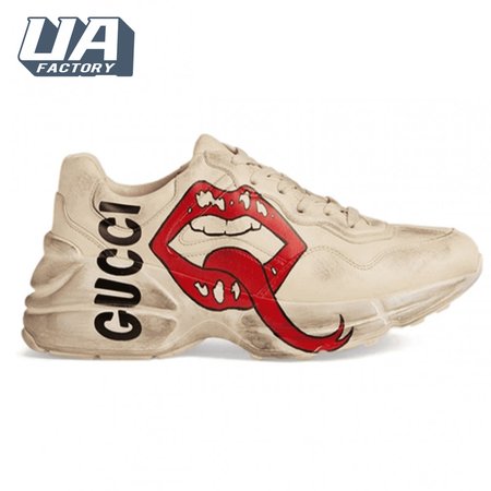 GUCCI RHYTON SNEAKER WITH MOUTH PRINT