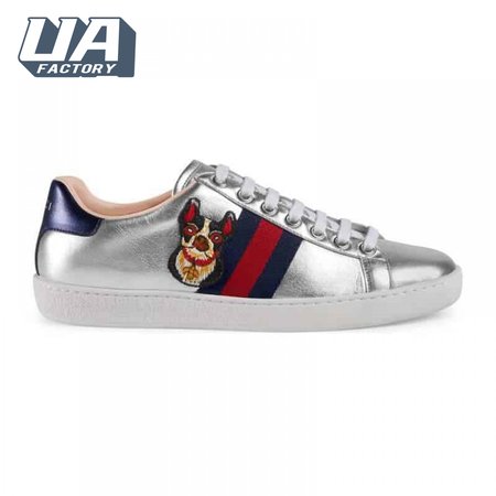 GUCCI METALLIC ACE EMBROIDERED SNEAKER - GC29