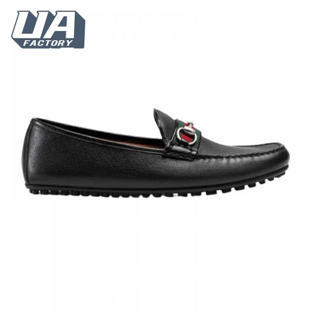 GUCCI GUCCI LEATHER DRIVER WITH WEB - LDG010